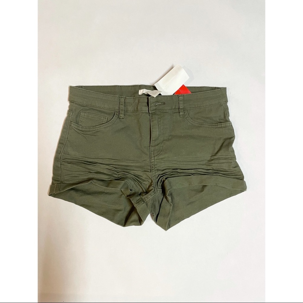 Army green shorts